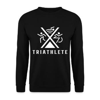 Triathlète Sport Triathlon Triathlons Triathlète - Sweat-shirt Unisexe - noir - Devant - Alina (178cm) & Michal (187cm)