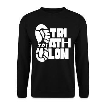 Triathlon Triathlete Sport Triathlete Triathlons - Unisex Sweatshirt - black - Front - Alina (178cm) & Michal (187cm)
