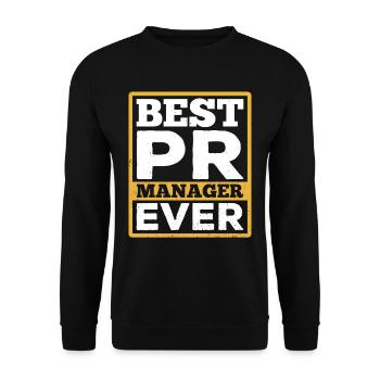 Bester Pr Manager Überhaupt Public Relations Beruf - Unisex Pullover - Schwarz - Vorne - Alina (178cm) & Michal (187cm)