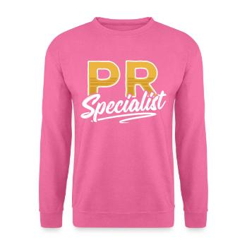 PR Specialist Profession Public Relations Job - Unisex Sweatshirt - pink - Front