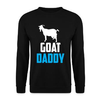 Goats Papa Boy Type Animal Domestic Goat Goat - Unisex Sweatshirt - black - Front - Alina (178cm) & Michal (187cm)