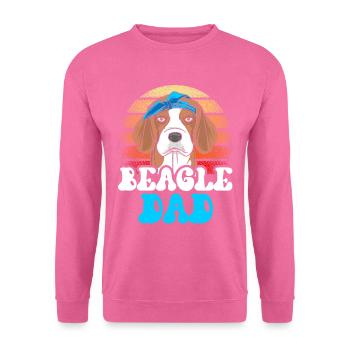 Beagle Papa Lover Dog Beagles Puppy - Sweat-shirt Unisexe - rose - Devant