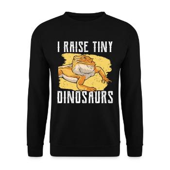 J’élève de minuscules dinosaures sur Bearded Dragon - Sweat-shirt Unisexe - noir - Devant - Alina (178cm) & Michal (187cm)