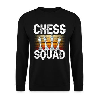 Chess Group Team Lovers Chess Player Chess - Unisex Sweatshirt - black - Front - Alina (178cm) & Michal (187cm)