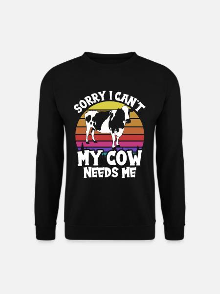 Kan min ko ikke have brug for mig køer malkeko - Unisex sweater - sort