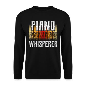 Piano Whisperer Piano Whisperer Pianiste - Sweat-shirt Unisexe - noir - Devant - Alina (178cm) & Michal (187cm)
