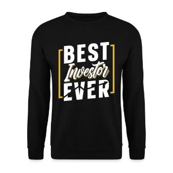 Bester Investor Aller Zeiten Anleger Investieren - Unisex Pullover - Schwarz - Vorne - Alina (178cm) & Michal (187cm)