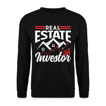 Real Estate Investor Real Estate Investor Investor - Unisex Sweatshirt - black - Front - Alina (178cm) & Michal (187cm)