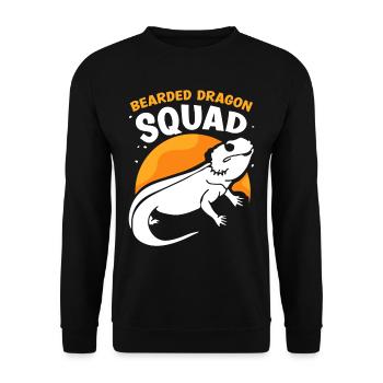 Bearded Dragon Squad Pet Bearded Dragon Animal - Sweat-shirt Unisexe - noir - Devant - Alina (178cm) & Michal (187cm)