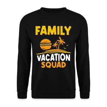 Family Holiday Squad Family Holiday Family - Unisex Sweatshirt - black - Front - Alina (178cm) & Michal (187cm)