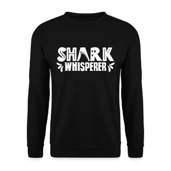 Shark Whisperer Shark Whisperer Sharks Shark Tooth - Sweat-shirt Unisexe - noir - Devant - Alina (178cm) & Michal (187cm)