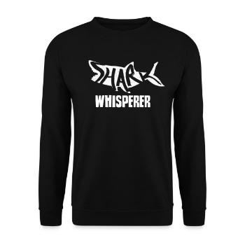 Shark Whisperer Shark Whisperer Sharks Requin à dents de requin - Sweat-shirt Unisexe - noir - Devant - Alina (178cm) & Michal (187cm)