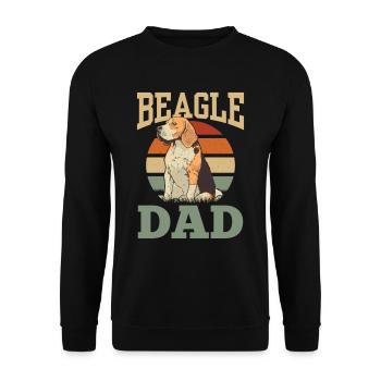 Beagle Papa Beagles Puppy Dog Lovers - Sweat-shirt Unisexe - noir - Devant - Alina (178cm) & Michal (187cm)