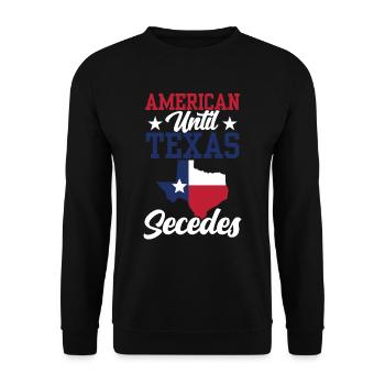 Les Américains jusqu’à la sécession des Texans du Texas - Sweat-shirt Unisexe - noir - Devant - Alina (178cm) & Michal (187cm)