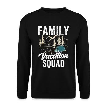 Familienurlaub Squad Familienferien Familie - Unisex Pullover - Schwarz - Vorne - Alina (178cm) & Michal (187cm)