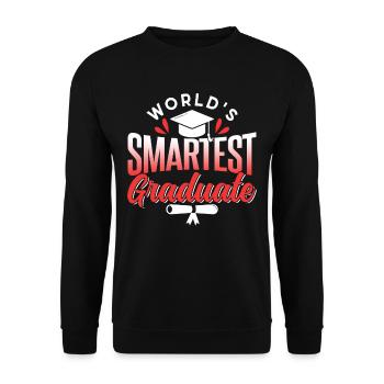 Le diplômé le plus intelligent du monde - Sweat-shirt Unisexe - noir - Devant - Alina (178cm) & Michal (187cm)
