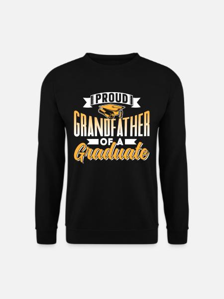 Stolzer Großvater Eines Absolventen Absolvent - Unisex Pullover - Schwarz