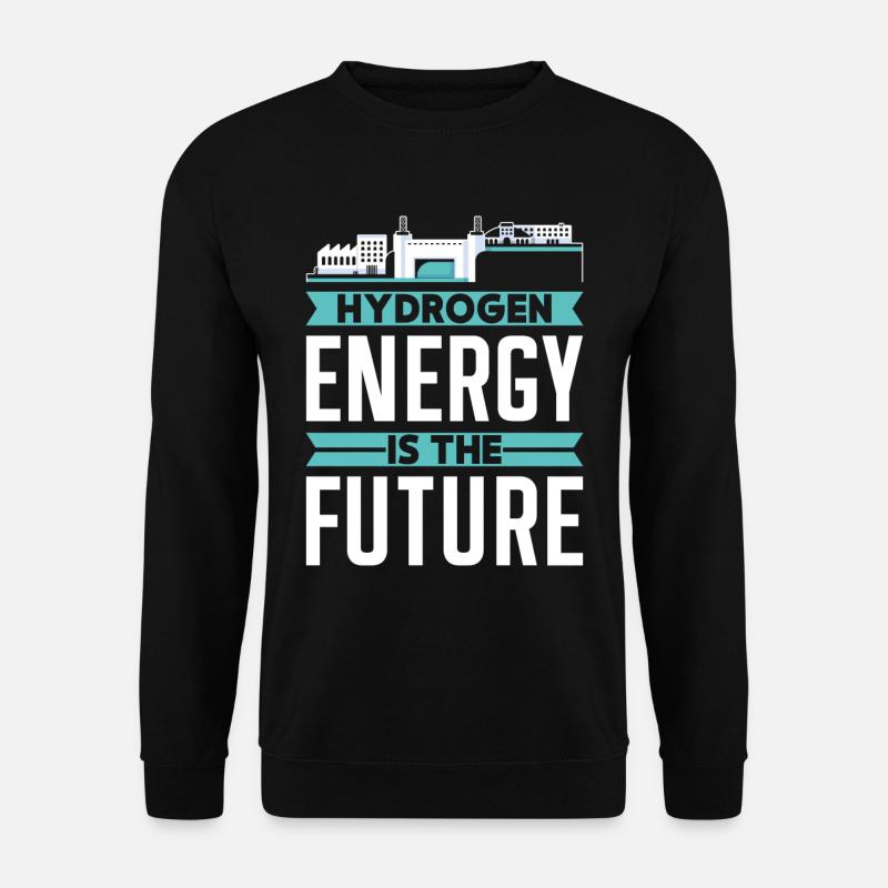 Energie Aus Wasserstoff Ist Die Zukunft Hydrogen - Unisex Pullover - Schwarz