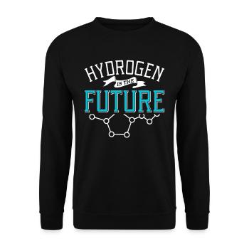Hydrogen is the future Hydrogen Element - Unisex Sweatshirt - black - Front - Alina (178cm) & Michal (187cm)