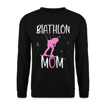 Biathlon Mama Biathlons Biathlète Sport Biathlète - Sweat-shirt Unisexe - noir - Devant - Alina (178cm) & Michal (187cm)