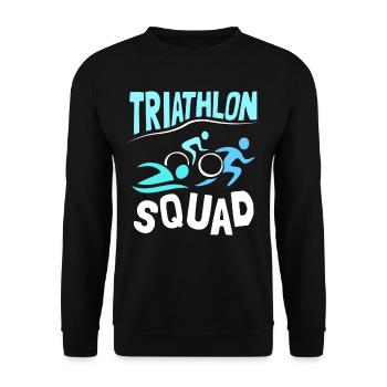 Triathlon Team Triathlons Triathlete Triathlete - Unisex Sweatshirt - black - Front - Alina (178cm) & Michal (187cm)