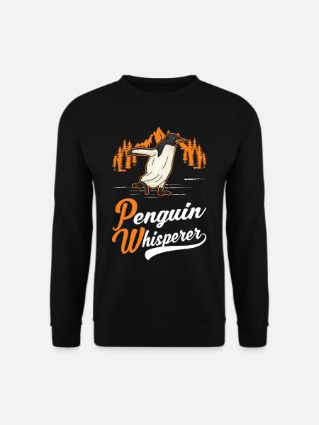 Pinguin Flüsterer Penguin - Unisex Pullover - Schwarz