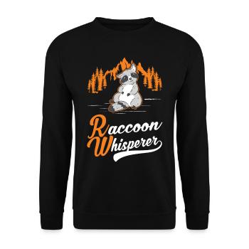 Raton laveur Raton laveur - Sweat-shirt Unisexe - noir - Devant - Alina (178cm) & Michal (187cm)