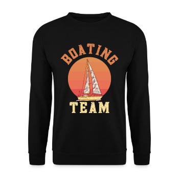 Équipe de navigation de plaisance Bateau à voile Bateau Yacht - Sweat-shirt Unisexe - noir - Devant - Alina (178cm) & Michal (187cm)