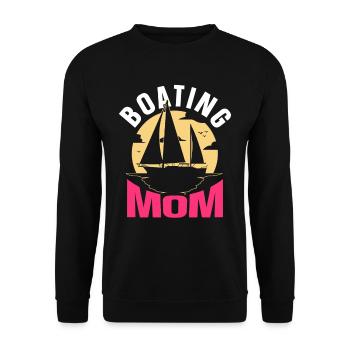 Boating Mother Boat Yacht Boating Ship - Unisex Sweatshirt - black - Front - Alina (178cm) & Michal (187cm)