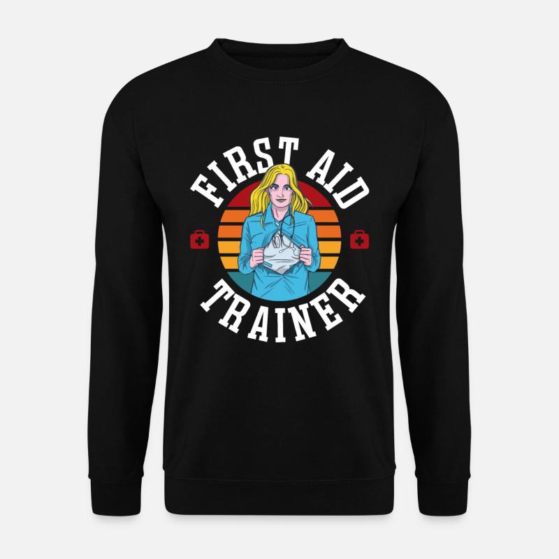 Erste Hilfe Ausbilder Sofortmaßnahmen Kurs Lehrer - Unisex Pullover - Schwarz