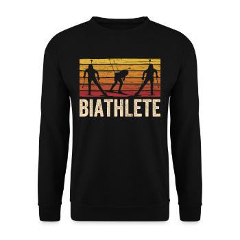Biathlète Biathlète Biathlon Sport Biathlons - Sweat-shirt Unisexe - noir - Devant - Alina (178cm) & Michal (187cm)