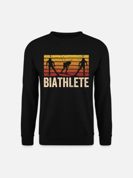 Biathlet Biathletin Biathlon Sport Biathlons - Unisex Pullover - Schwarz