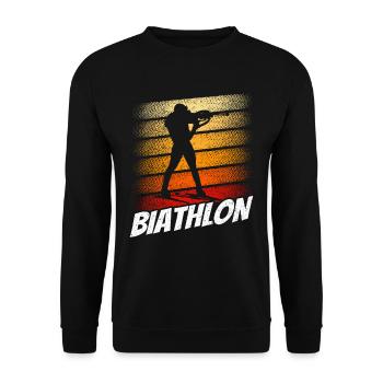 Biathlon Sport Biathlète Biathlète Biathlons - Sweat-shirt Unisexe - noir - Devant - Alina (178cm) & Michal (187cm)