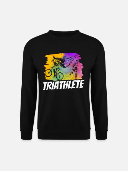 Triathlet Triathletin Triathlons Sport Triathlon - Unisex Pullover - Schwarz