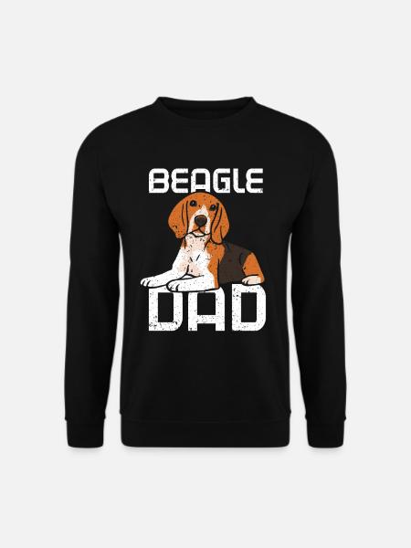 Beagle Papa Garçon Type Puppy Beagles Chien - Sweat-shirt Unisexe - noir