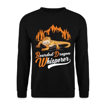 Bearded Dragon Whisperer Bearded Dragon Pogona - Sweat-shirt Unisexe - noir - Devant - Alina (178cm) & Michal (187cm)