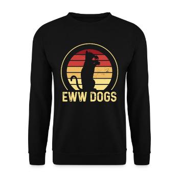 yuck dogs lover cats cat cute pet - Unisex Sweatshirt - black - Front - Alina (178cm) & Michal (187cm)