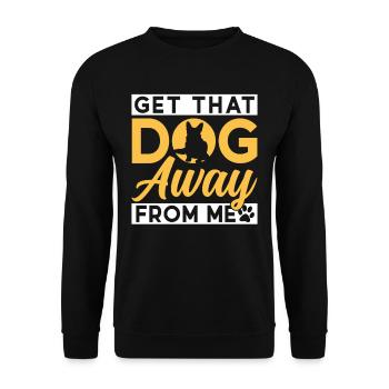 Take the dog away from me cat lover cats - Unisex Sweatshirt - black - Front - Alina (178cm) & Michal (187cm)