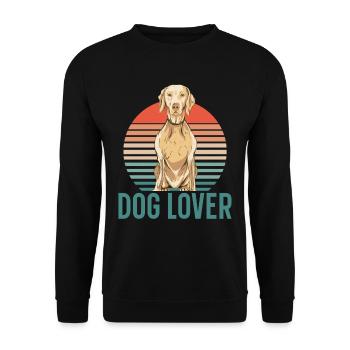 dog lovers dog lover animal puppy sayings - Unisex Sweatshirt - black - Front - Alina (178cm) & Michal (187cm)