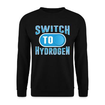 Switch to hydrogen element energy hydrogen - Unisex Sweatshirt - black - Front - Alina (178cm) & Michal (187cm)