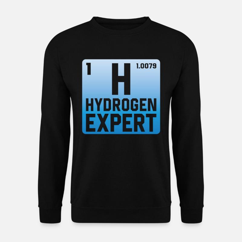 Hydrogen Expert Élément d’énergie hydrogène - Sweat-shirt Unisexe - noir