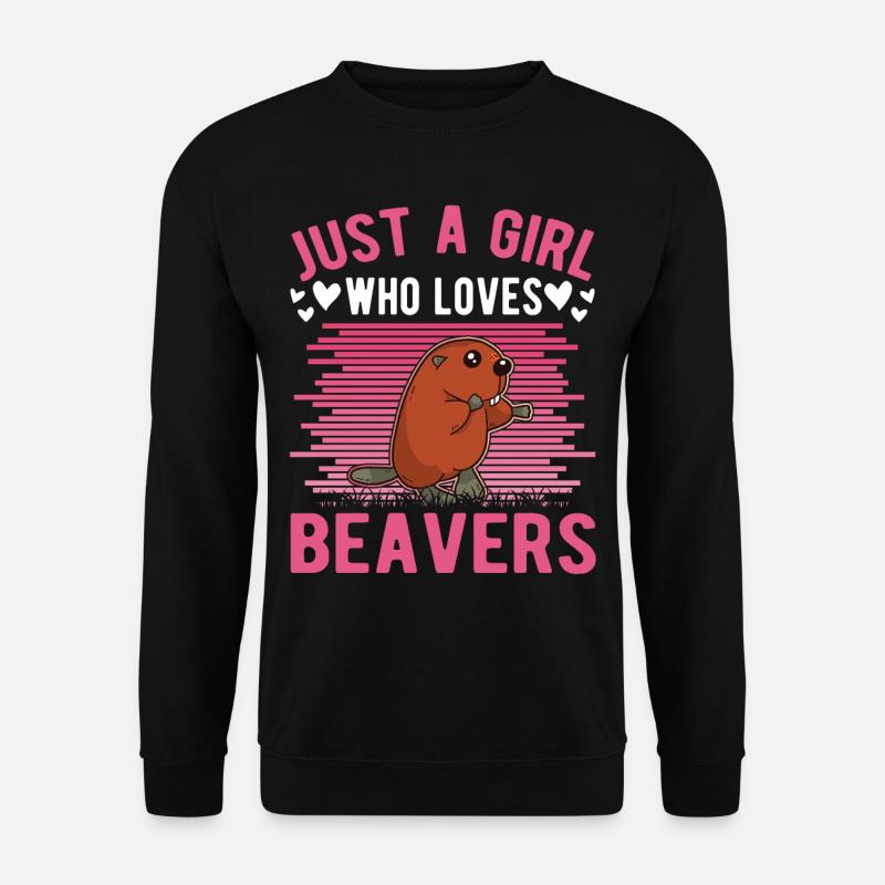 Biber Mädchen Biberdamm - Unisex Pullover - Schwarz
