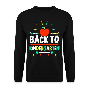 Retour à la maternelle Proverbes Enfants Humour doux - Sweat-shirt Unisexe - noir - Devant - Alina (178cm) & Michal (187cm)