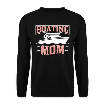 Boating Mother Yacht Ship Boating Boat - Unisex Sweatshirt - black - Front - Alina (178cm) & Michal (187cm)