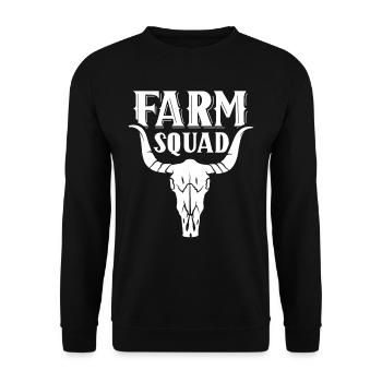 Farm Team Farmer Farmer Agriculture - Unisex Sweatshirt - black - Front - Alina (178cm) & Michal (187cm)