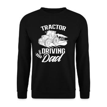tracteur conducteur père agriculteur agriculteur - Sweat-shirt Unisexe - noir - Devant - Alina (178cm) & Michal (187cm)