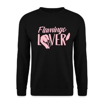 Flamingo lover animal cute flamingos sayings - Unisex Sweatshirt - black - Front - Alina (178cm) & Michal (187cm)