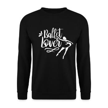 Ballett Liebhaber Hobby Ballerina Balletttänzer - Unisex Pullover - Schwarz - Vorne - Alina (178cm) & Michal (187cm)