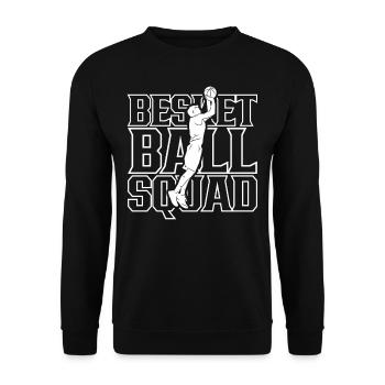Basketball Team Coach Basketball Player - Unisex Sweatshirt - black - Front - Alina (178cm) & Michal (187cm)