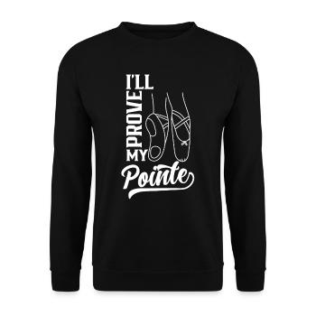 Je vais prouver mon passe-temps punchline - Sweat-shirt Unisexe - noir - Devant - Alina (178cm) & Michal (187cm)